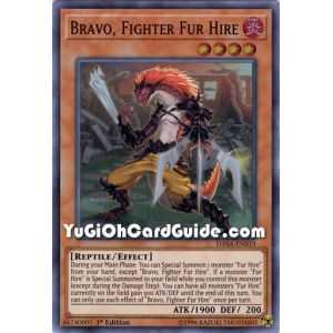 Bravo, Fighter Fur Hire (Super Rare) – Dark Saviors | Carta YUGIOH en México