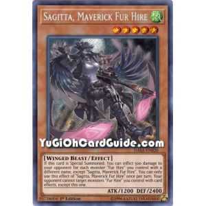 Sagitta, Maverick Fur Hire (Super Rare) – Dark Saviors | Carta YUGIOH en México