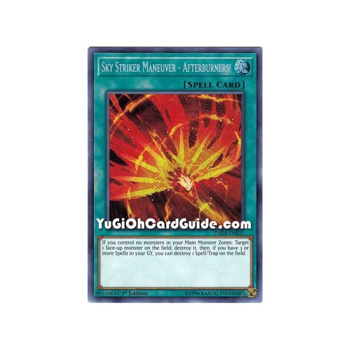 Sky Striker Maneuver - Afterburners! (Secret Rare) – Dark Saviors | Carta YUGIOH en México