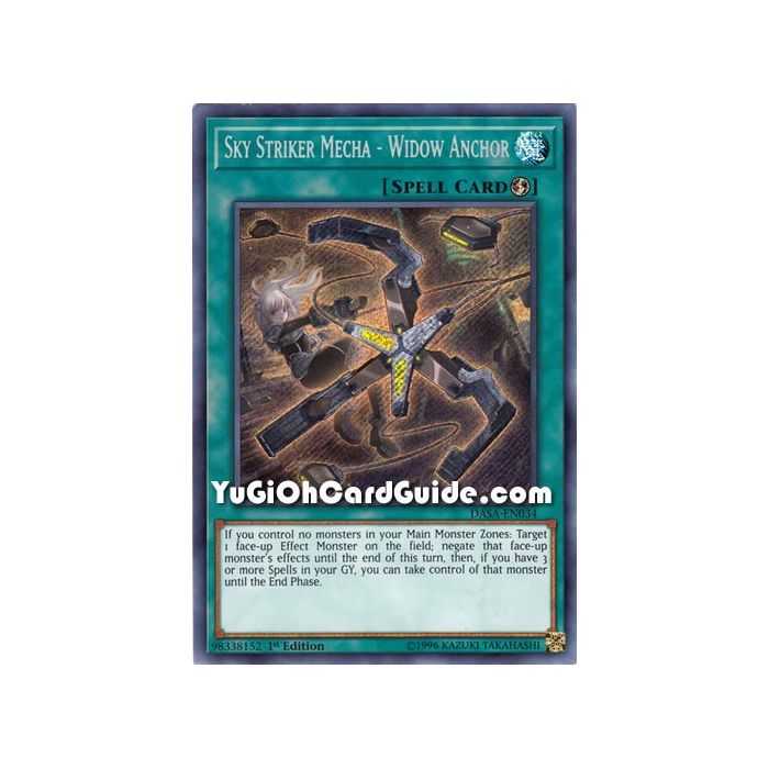 Sky Striker Mecha - Widow Anchor (Secret Rare) – Dark Saviors | Carta YUGIOH en México