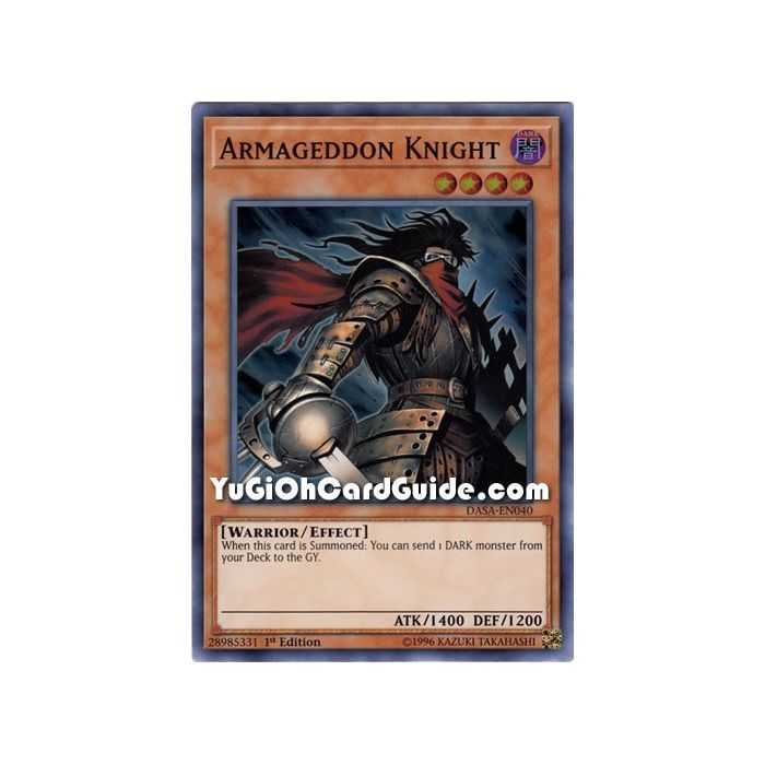 Armageddon Knight (Super Rare) – Dark Saviors | Carta YUGIOH en México