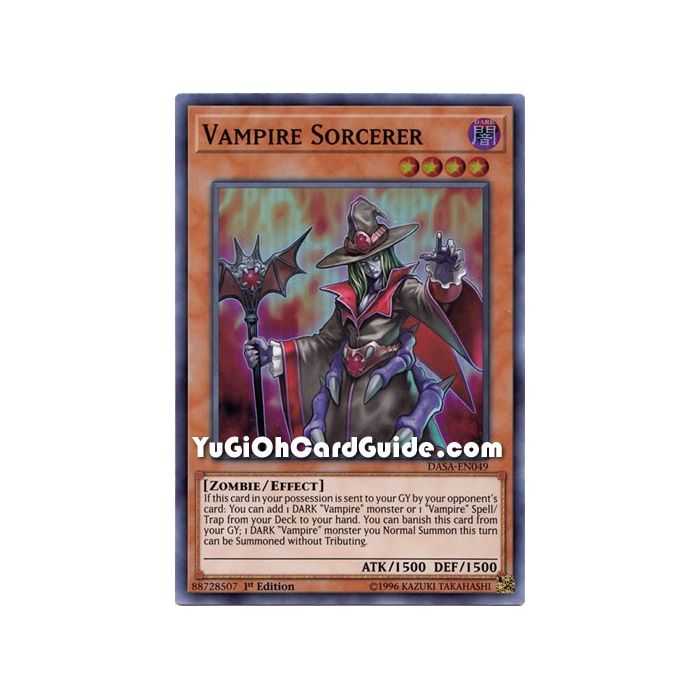 Vampire Sorcerer (Super Rare) – Dark Saviors | Carta YUGIOH en México