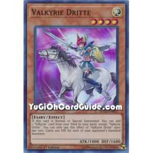 Valkyrie Dritte (Super Rare) – Shadows In Valhalla | Carta YUGIOH en México