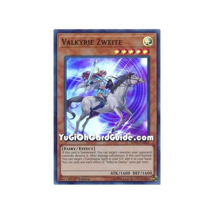 Valkyrie Zweite (Super Rare) – Shadows In Valhalla | Carta YUGIOH en México