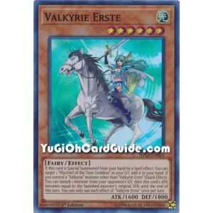 Valkyrie Erste (Super Rare) – Shadows In Valhalla | Carta YUGIOH en México