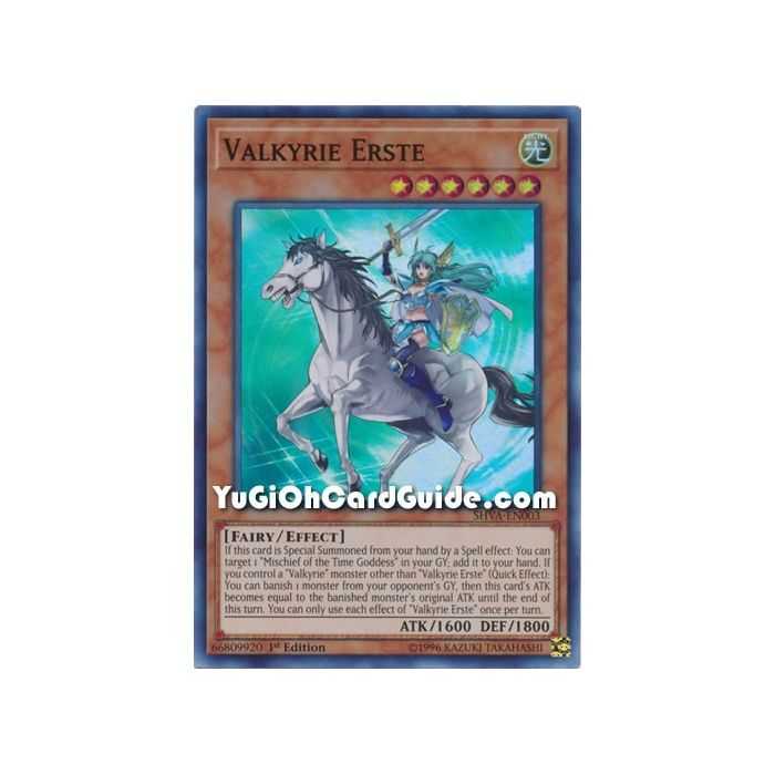 Valkyrie Erste (Super Rare) – Shadows In Valhalla | Carta YUGIOH en México