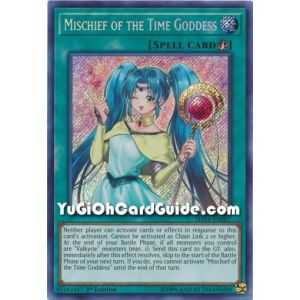 Mischief of the Time Goddess (Secret Rare) – Shadows In Valhalla | Carta YUGIOH en México