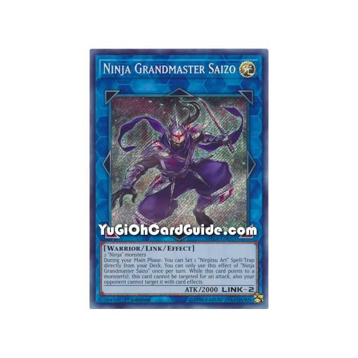 Ninja Grandmaster Saizo (Secret Rare) – Shadows In Valhalla | Carta YUGIOH en México