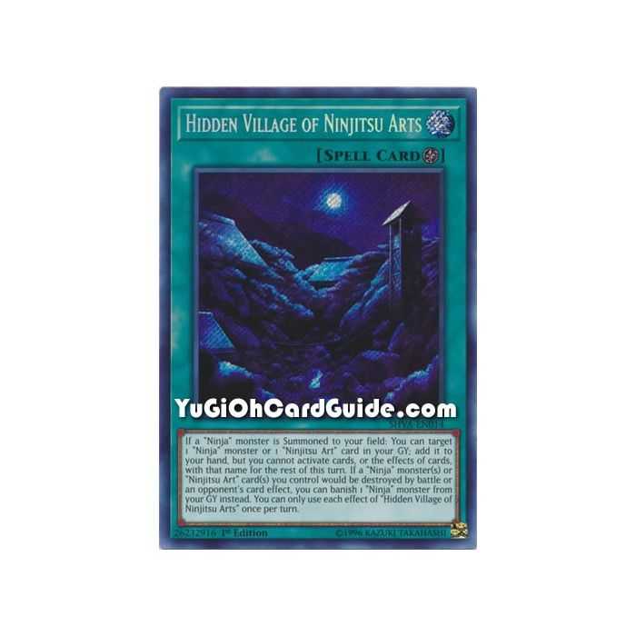 Hidden Village of the Ninjitsu Arts (Secret Rare) – Shadows In Valhalla | Carta YUGIOH en México