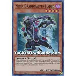 Ninja Grandmaster Hanzo (Super Rare) – Shadows In Valhalla | Carta YUGIOH en México