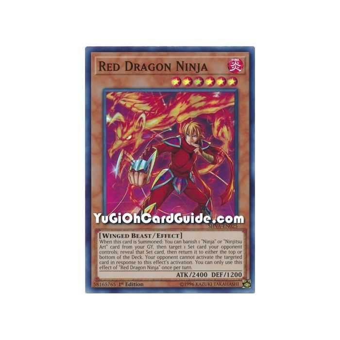 Red Dragon Ninja (Super Rare) – Shadows In Valhalla | Carta YUGIOH en México