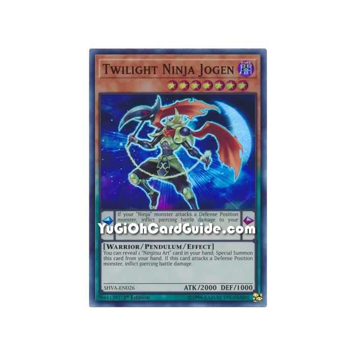 Twilight Ninja Jogen (Super Rare) – Shadows In Valhalla | Carta YUGIOH en México