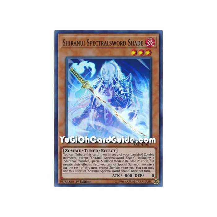 Shiranui Spectralsword Shade (Super Rare) – Savage Strike | Carta YUGIOH en México