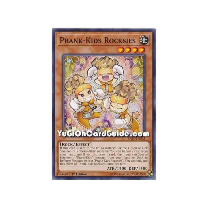 Prank-Kid Rocksies (Common) – Savage Strike | Carta YUGIOH en México