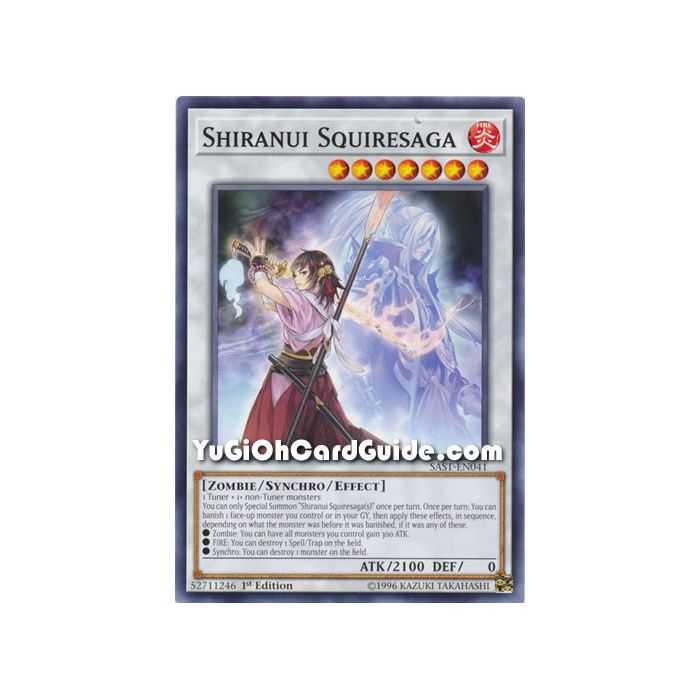 Shiranui Squiresaga (Common) – Savage Strike | Carta YUGIOH en México