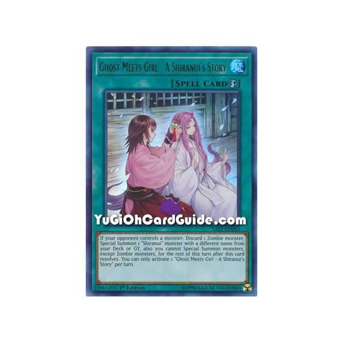 Ghost Meets Girl - A Shiranui's Story (Ultra Rare) – Savage Strike | Carta YUGIOH en México