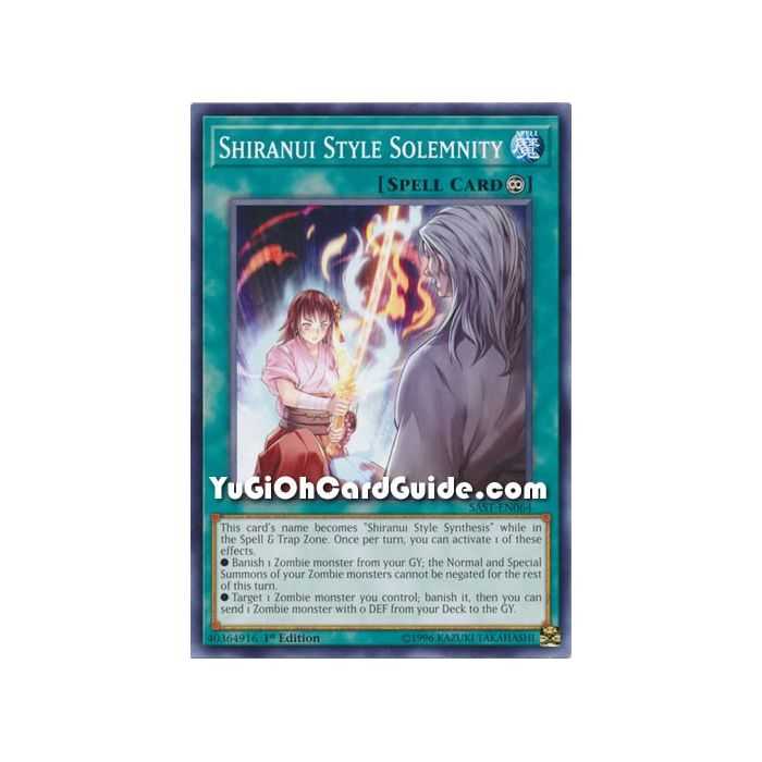 Shiranui Style Solemnity (Common) – Savage Strike | Carta YUGIOH en México