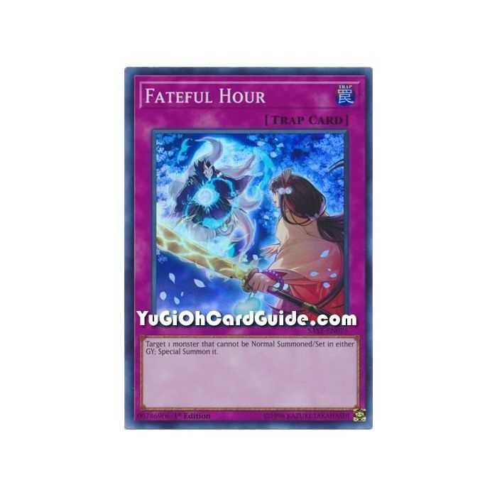 Fateful Hour (Super Rare) – Savage Strike | Carta YUGIOH en México