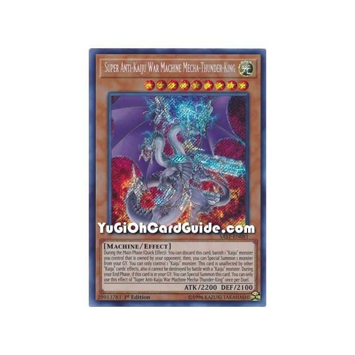Super Anti-Kaiju War Machine Mecha-Thunder-King (Secret Rare) – Savage Strike | Carta YUGIOH en México